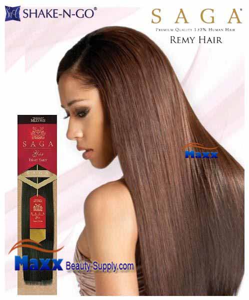 MilkyWay Saga Gold Remy 100% Human Hair Weave - Remy Yaky 16", 18"